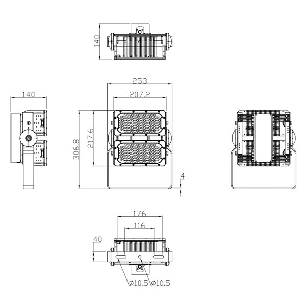 Iluminación marina LED de alta calidad 150w - LX - fl02 