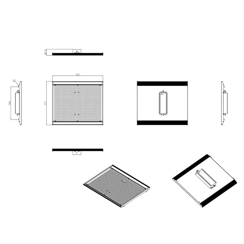 Tablero de luz de crecimiento LED cuántico 150w / 240w / 300w lámpara de crecimiento interior de espectro completo 